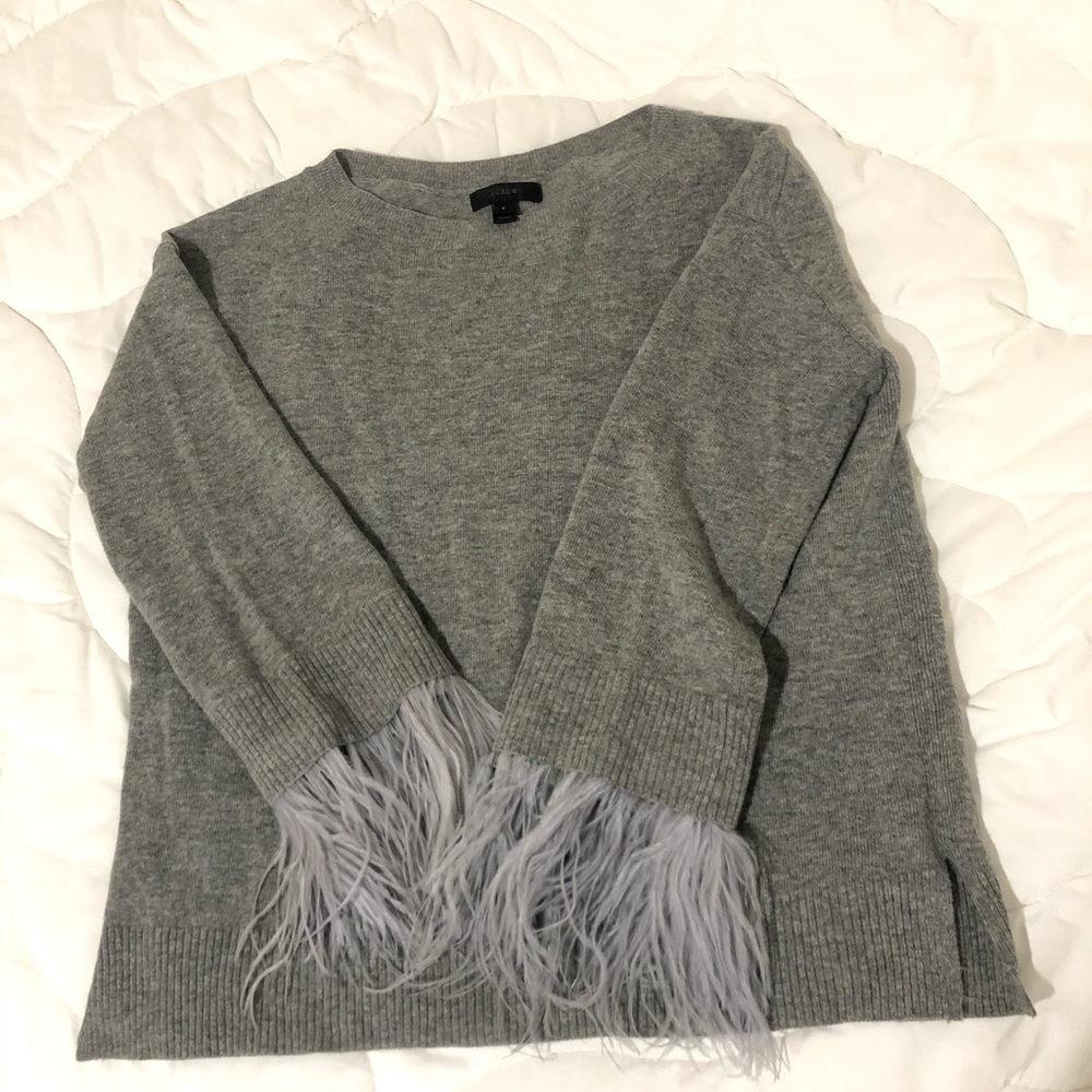 J chew feathered sweater